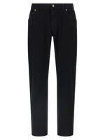 Black Slim Mid Rise Jeans 1