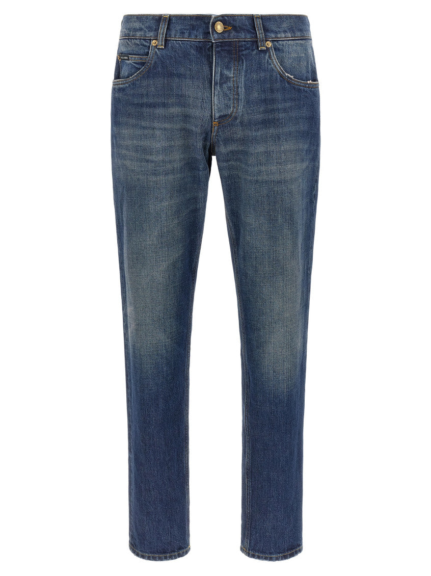 Blue Regular Mid Rise Jeans 1