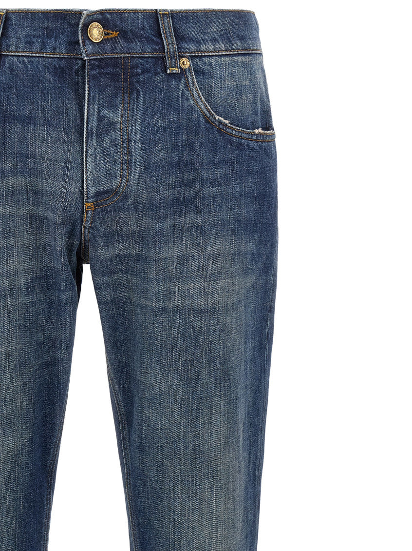 Blue Regular Mid Rise Jeans 3