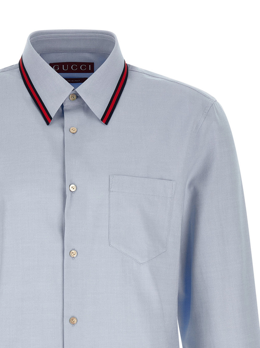 Light Blue Regular Solid Shirt 3
