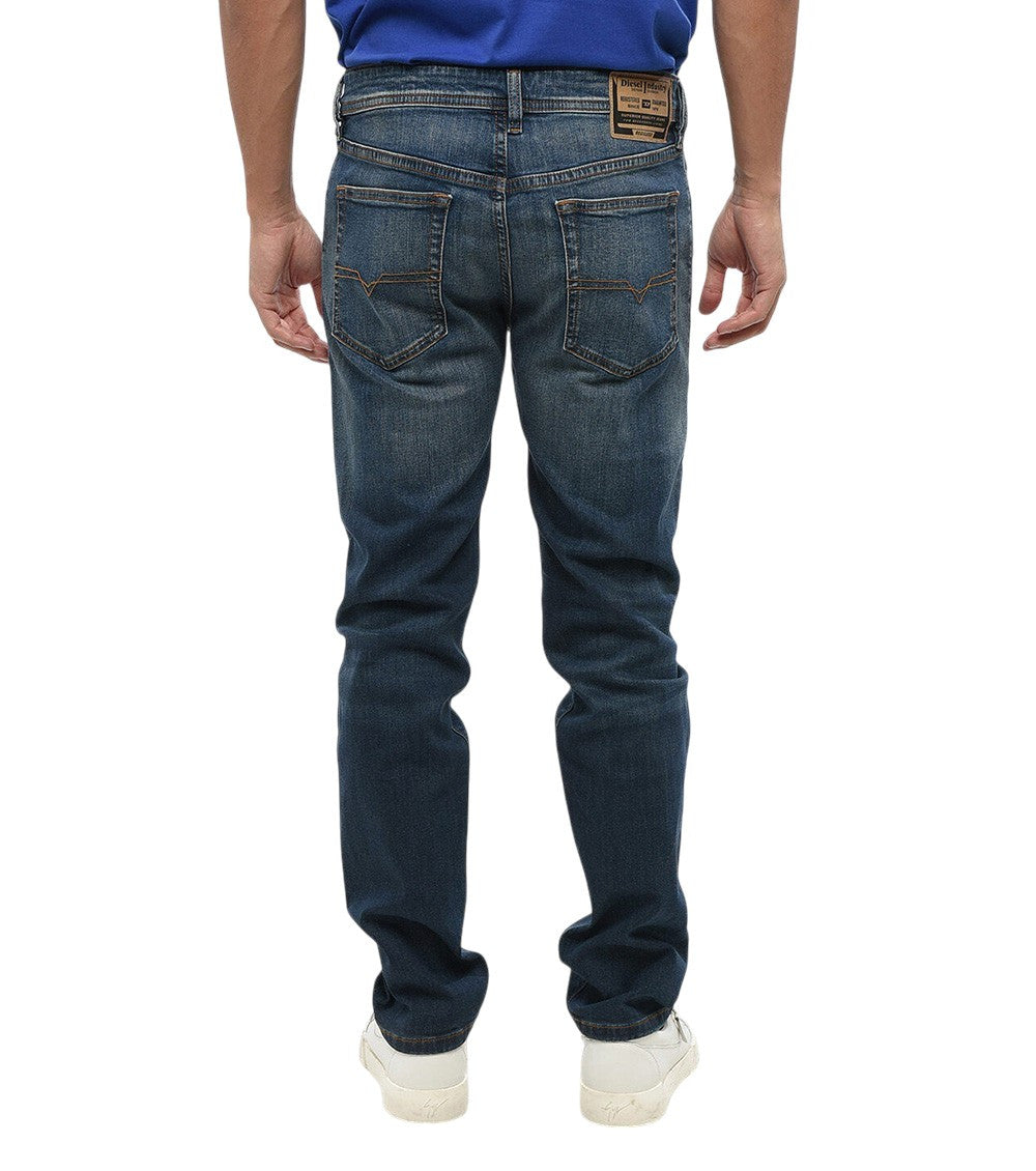 Blue Mid Rise Jeans 2