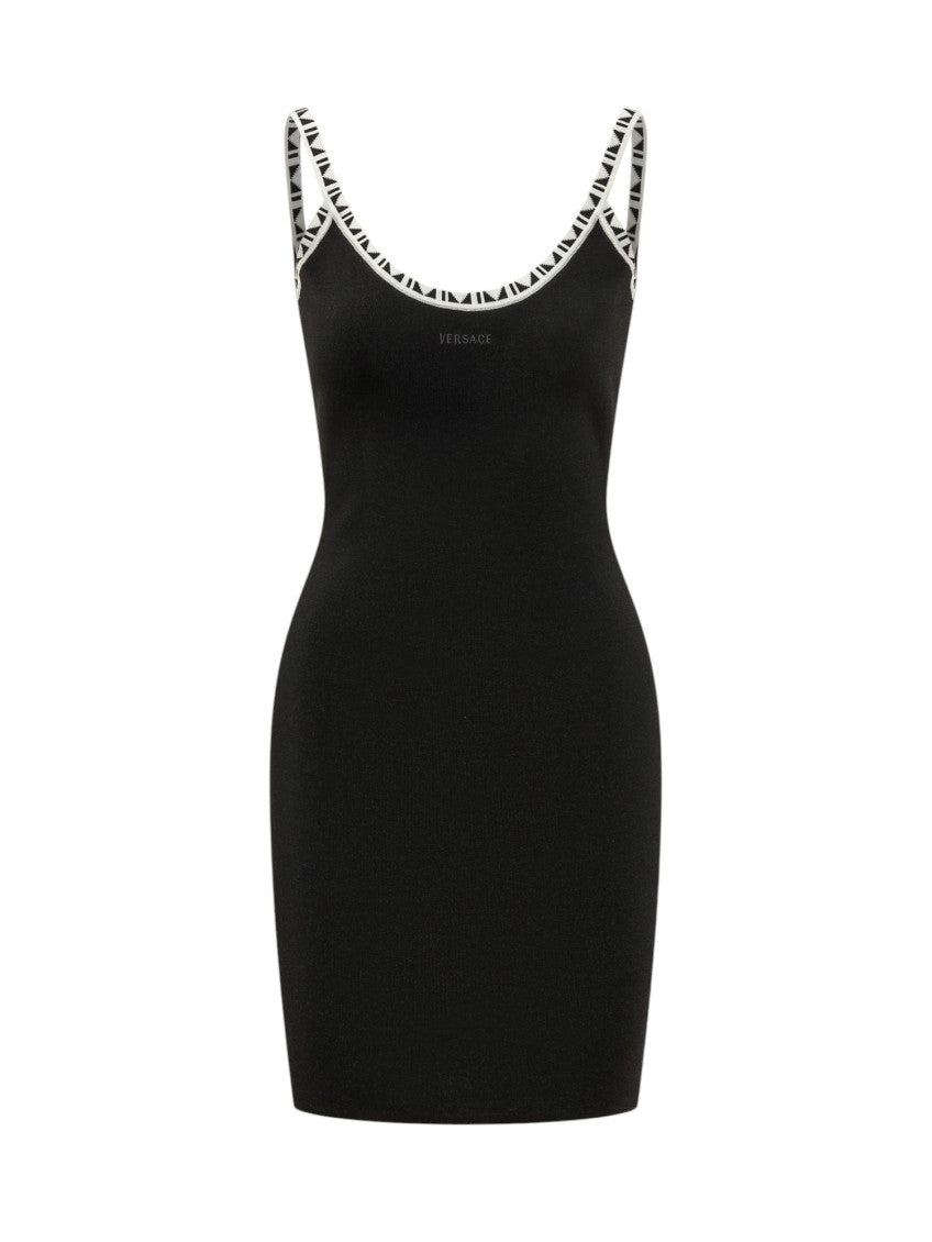 Black Scoop Neck Mini Dress 1