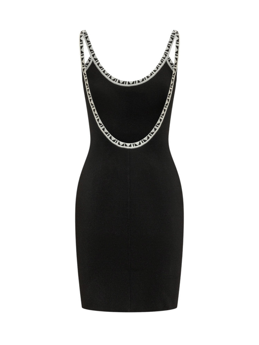 Black Scoop Neck Mini Dress 2