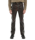 Dark Brown Straight Pants 1