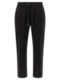 Black Cotton Solid Joggers 1