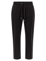 Black Cotton Solid Joggers 1