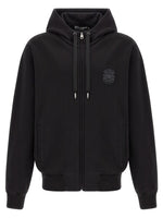 Black Embroidered Hoodie 1