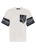 White Blue Printed T-Shirt 1