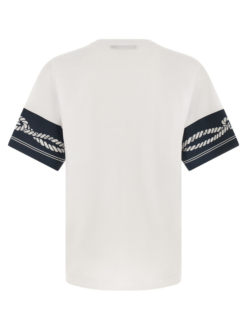 White Blue Printed T-Shirt 2