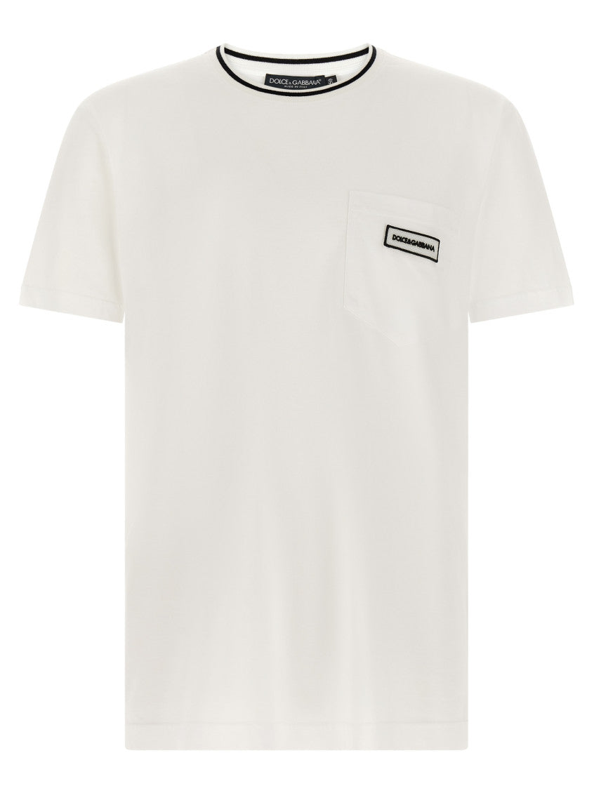 White Crew Neck T-Shirt 1