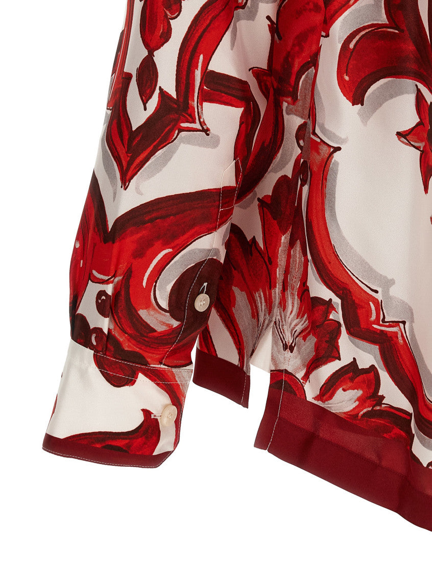 Red Regular Printed Shirt 4