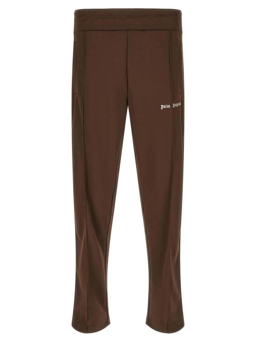 Brown Polyester Solid Joggers 1