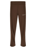Brown Polyester Solid Joggers 1