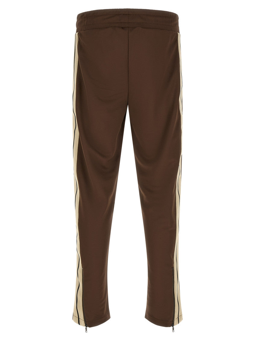 Brown Polyester Solid Joggers 2