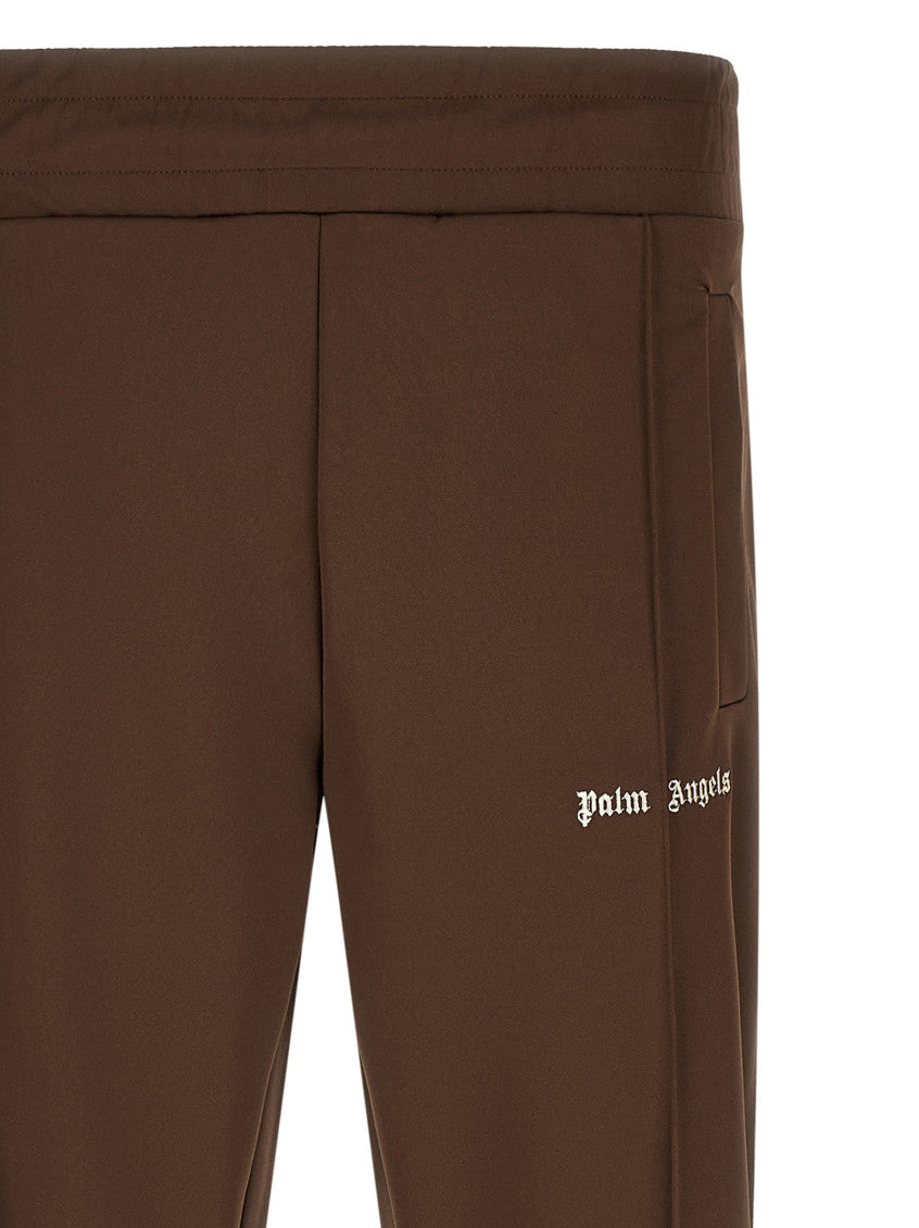 Brown Polyester Solid Joggers 4