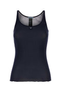 Black Logo Scoop Neck Top 1