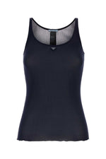 Black Logo Scoop Neck Top 1