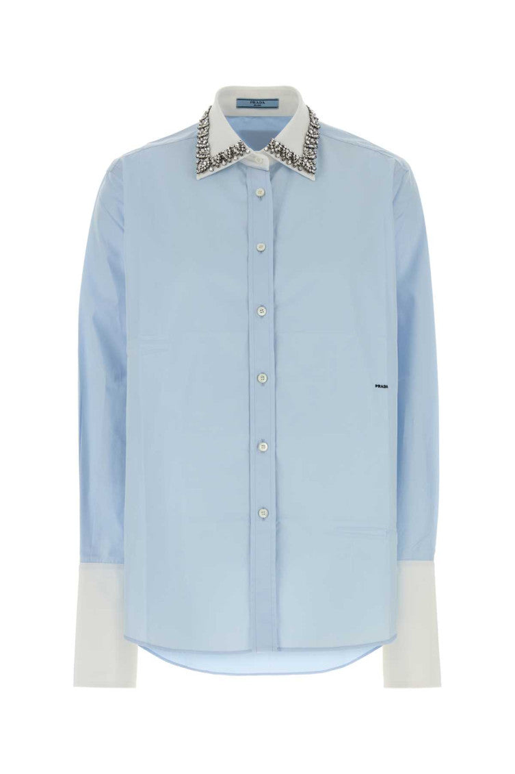 Light Blue Regular Embellished Shirt 1