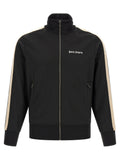 Black Logo Mock Collar Jacket 1