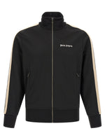 Black Logo Mock Collar Jacket 1