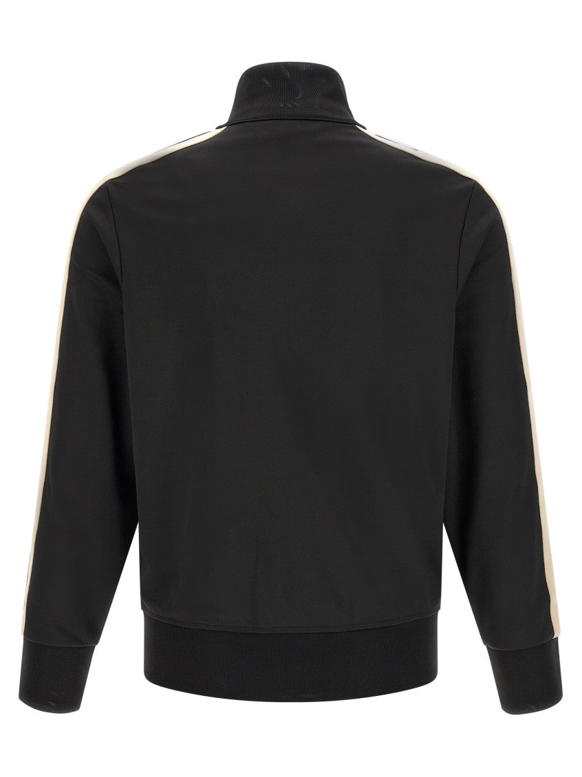 Black Logo Mock Collar Jacket 2