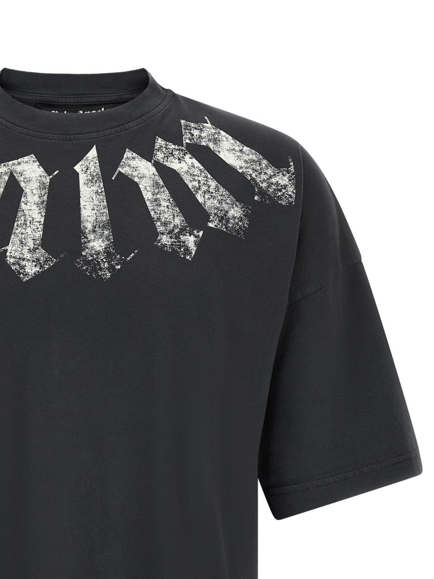 Black Graphic Crew Neck T-Shirt 3