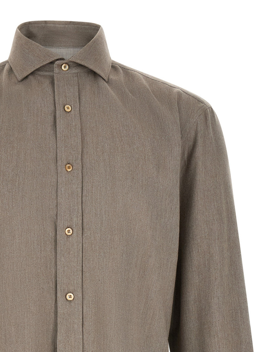 Grey Relaxed Woven Shirt 3