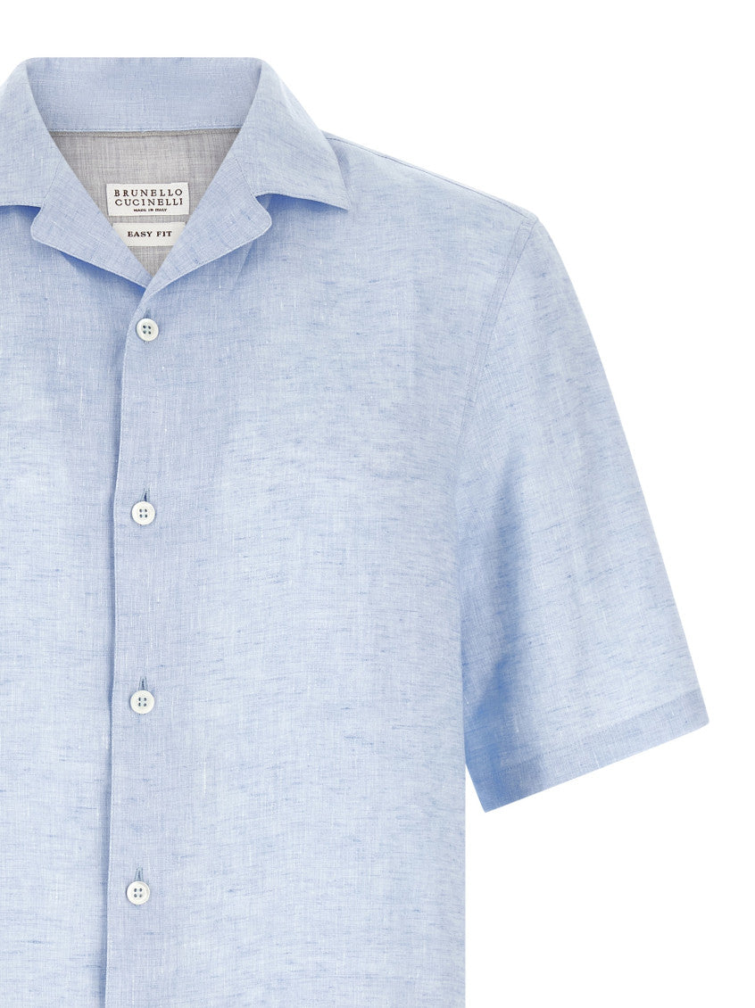 Light Blue Relaxed Solid Shirt 3