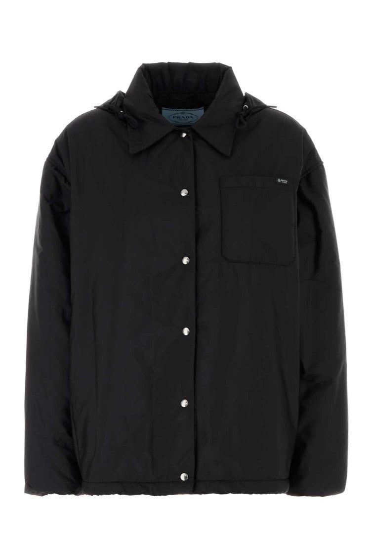Black Shirt Collar Jacket 1