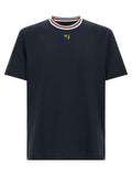 Blue Solid Crew Neck T-Shirt 1