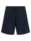 Dark Blue Embroidered Swim Shorts 1