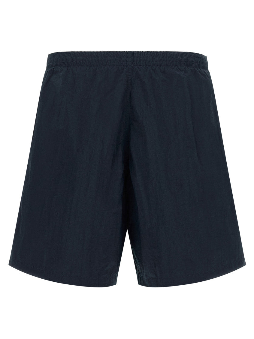 Dark Blue Embroidered Swim Shorts 2