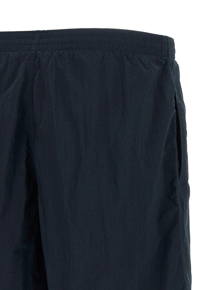 Dark Blue Embroidered Swim Shorts 4
