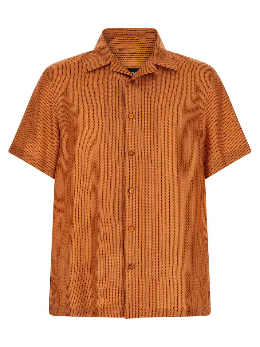 Orange Comfort Stripes Shirt 1