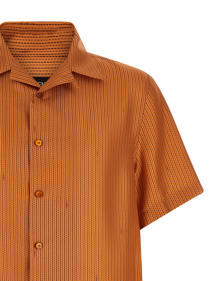 Orange Comfort Stripes Shirt 3