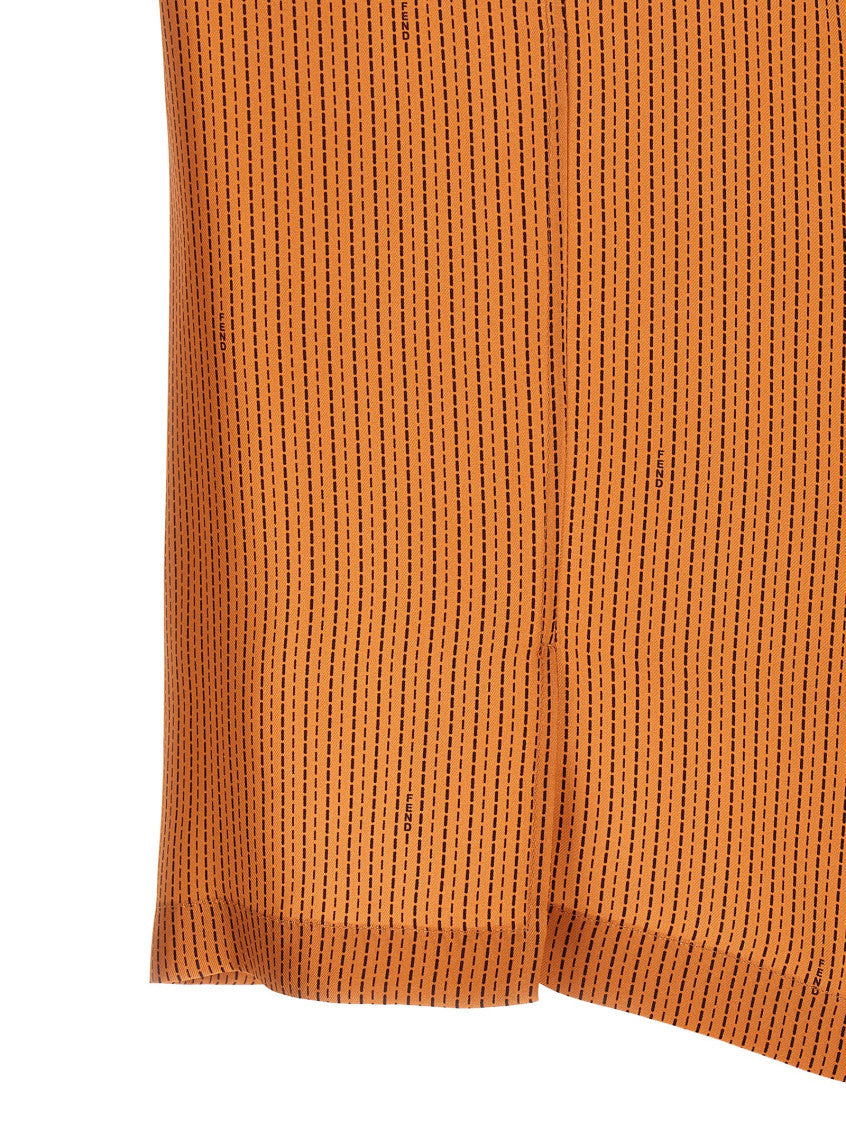 Orange Comfort Stripes Shirt 4