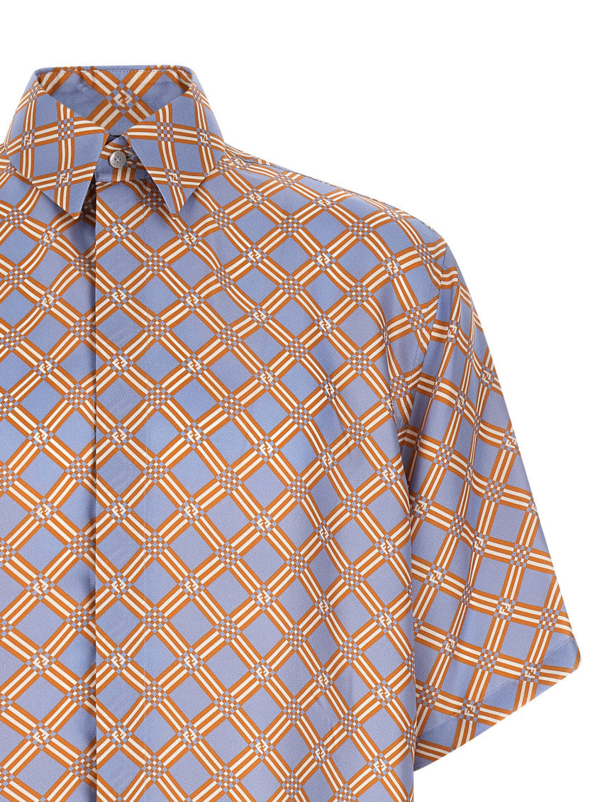 Multicolor Oversized Geometric Shirt 3