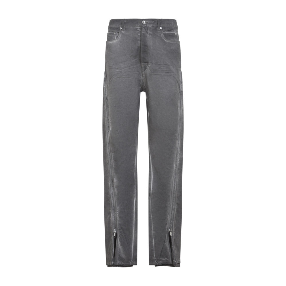 Dark Grey Solid Jeans 1