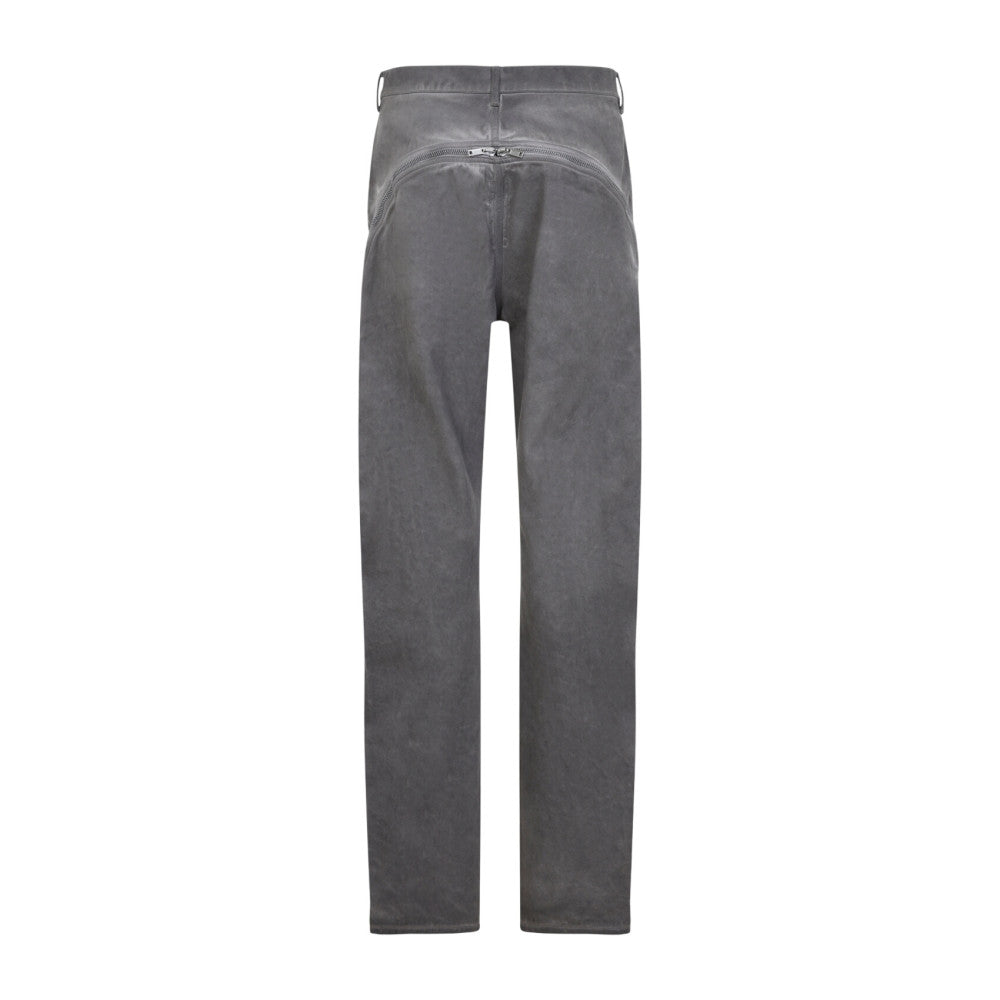Dark Grey Solid Jeans 2