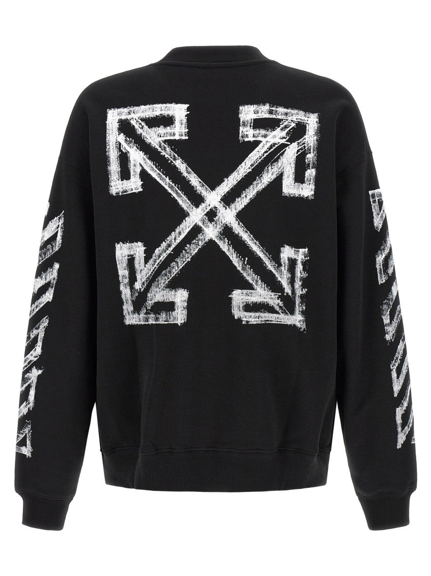 Black Graphic Crew Neck Sweatshirt 2