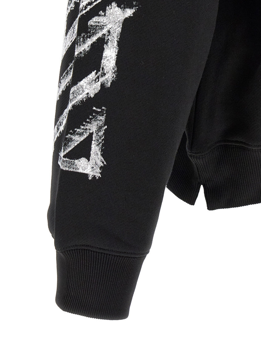 Black Graphic Crew Neck Sweatshirt 4