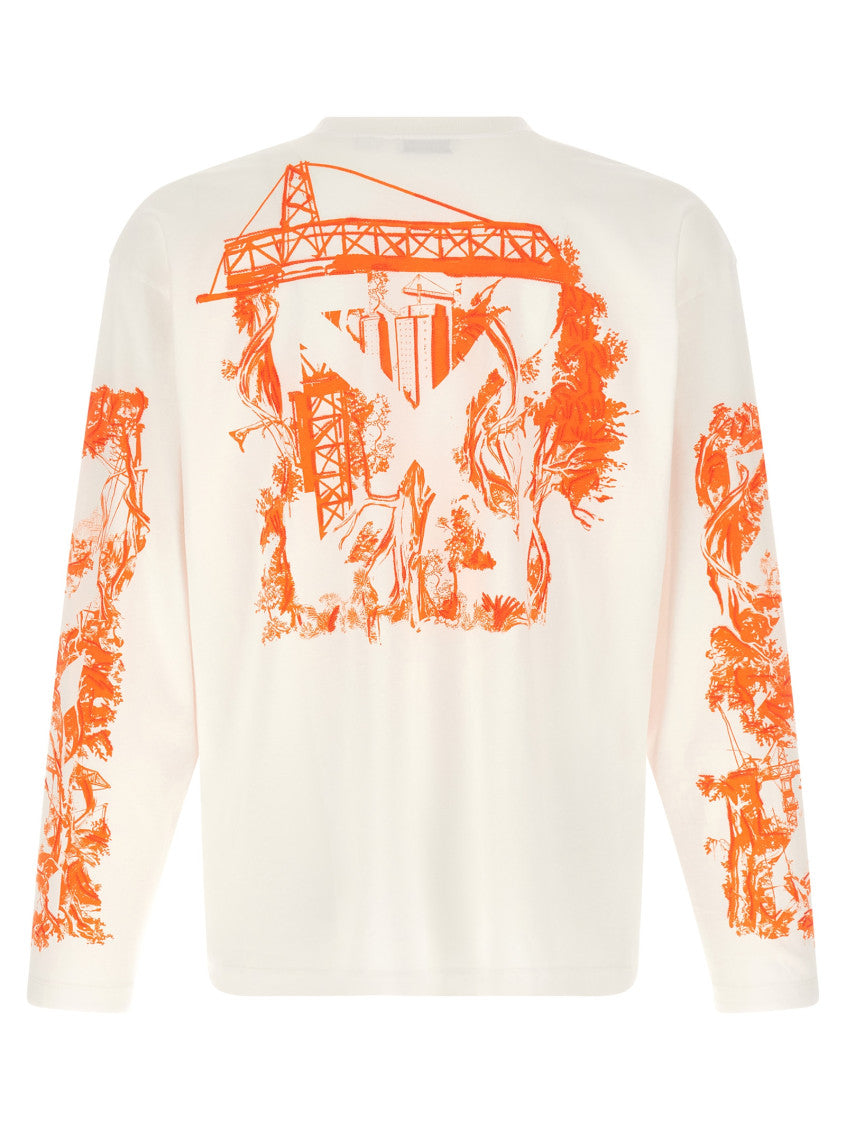 White Logo Crew Neck T-Shirt 2