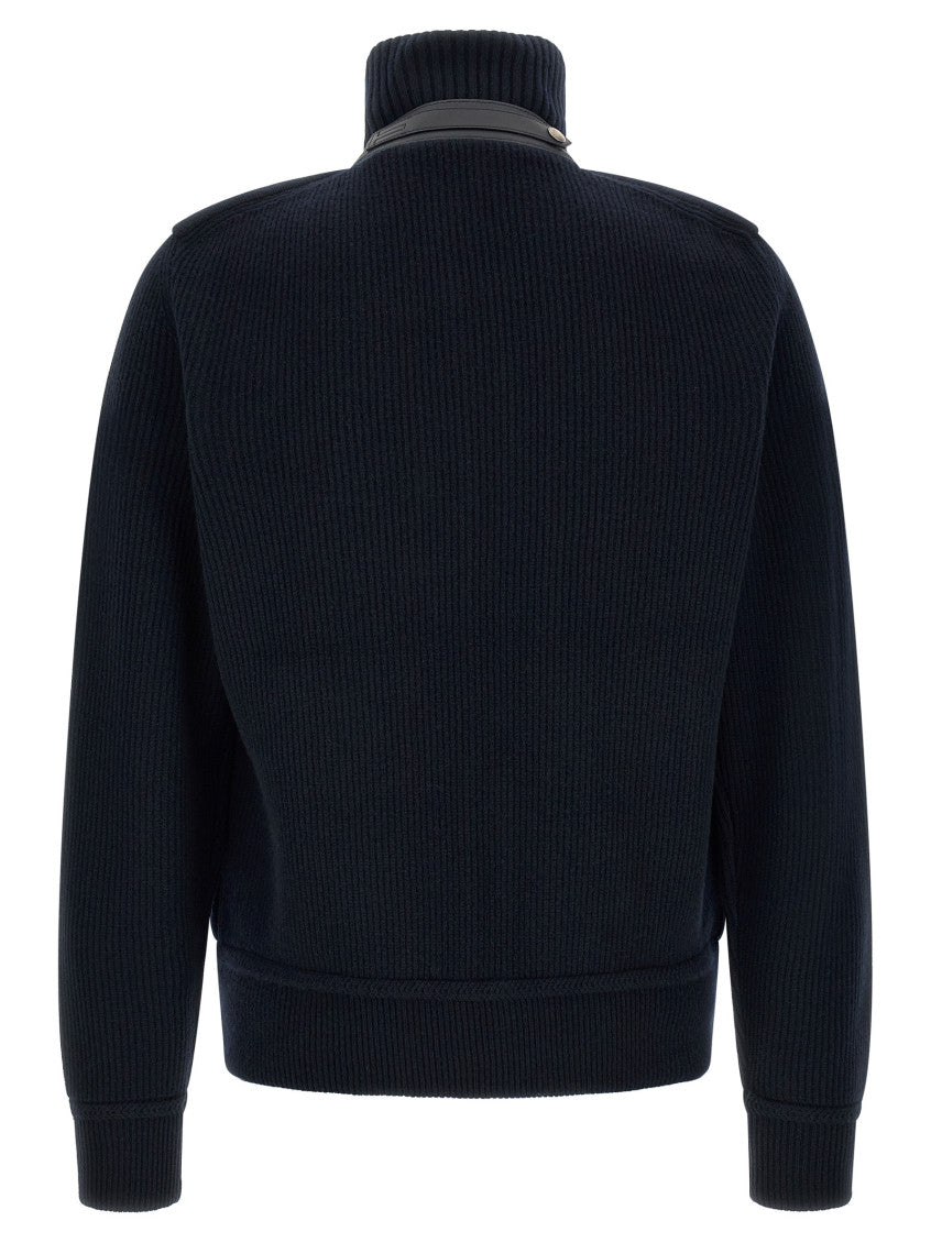 Dark Blue Quilted Jacket 2