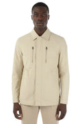 Beige Shirt Collar Jacket 1
