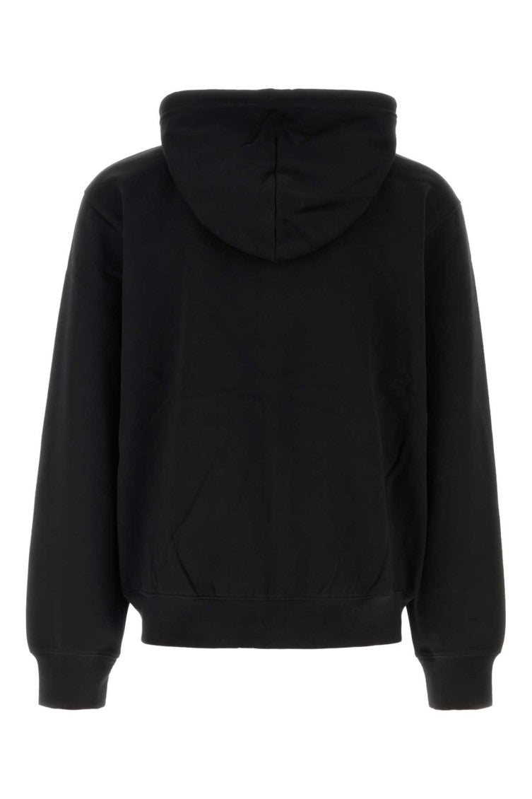 Black Logo Relaxed Hoodie 2
