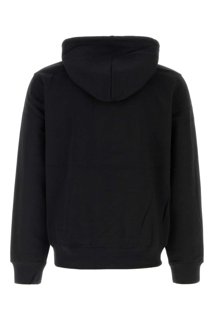 Black Logo Relaxed Hoodie 2