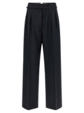 Blue Tailored Pleated Pants 1