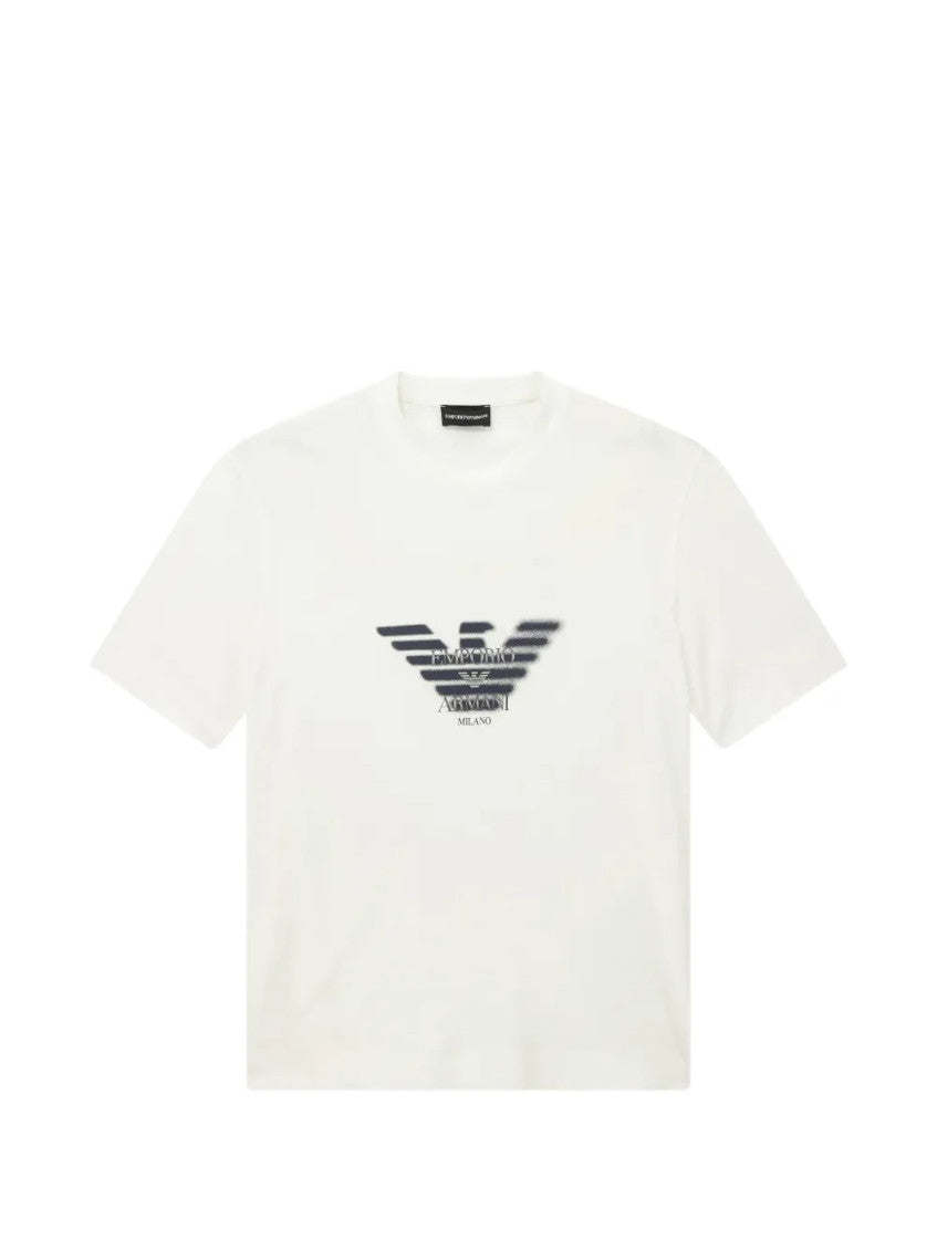 White Graphic Crew Neck T-Shirt 1