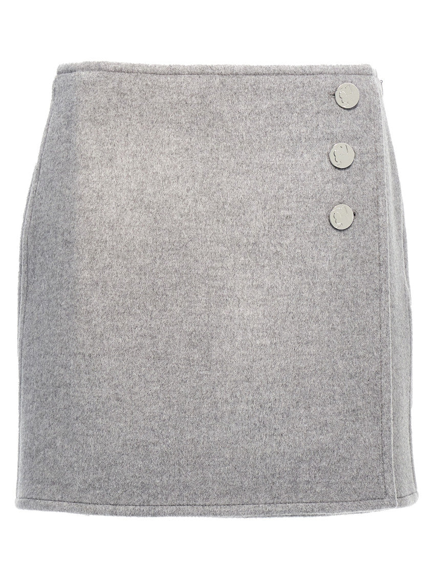 Grey T Monogram Mini Skirt 1