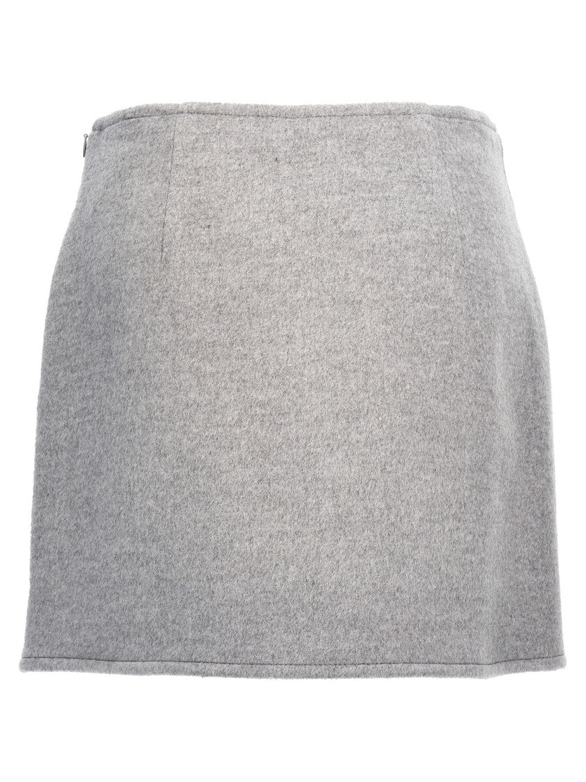 Grey T Monogram Mini Skirt 2
